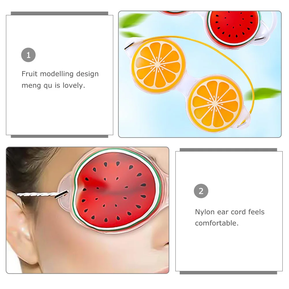 3pcs Ice Eye Masks Fruit Design Cooling Patches Eyeshades Reusable Treatments for Swelling Dark Circles Under Eye
3pcs Ice Eye Masks Fruit Design Cooling Patches Eyeshades Reusable Treatments for Swelling Dark Circles Under Eye