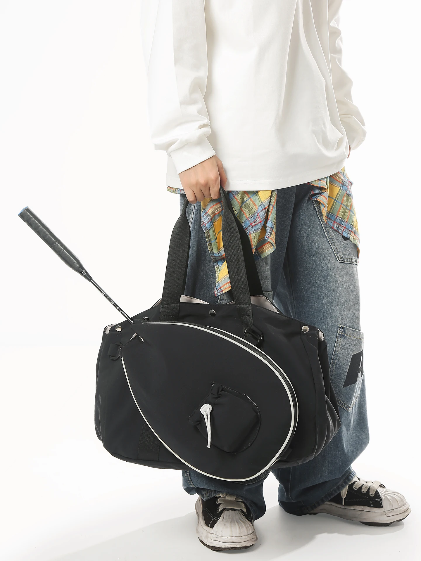 Нейлоновая спортивная сумка для тенниса, бадминтона, тренировочная дорожная сумка, большая сумка Capaci Fitn, сумка для путешествий, модель M Fem
Нейлоновая спортивная сумка для тенниса, бадминтона, тренировочная дорожная сумка, большая сумка Capaci Fitn, сумка для путешествий, модель M Fem