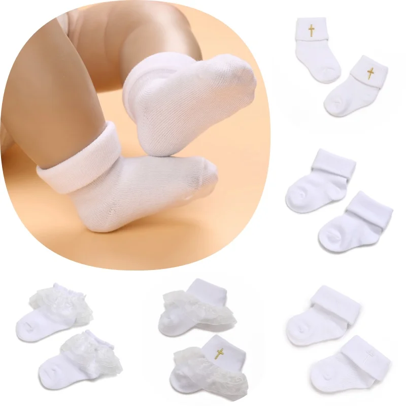 4 Pairs of White Versatile And Adorable Cotton Baby Socks For 0-1 Year old Newborn Voys And Girls
4 Pairs of White Versatile And Adorable Cotton Baby Socks For 0-1 Year old Newborn Voys And Girls