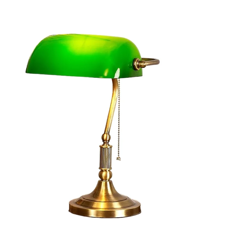 Retro nostalgic desk lamp American modern simple living room book room European bedroom bedside table full copper desk lamp
Retro nostalgic desk lamp American modern simple living room book room European bedroom bedside table full copper desk lamp