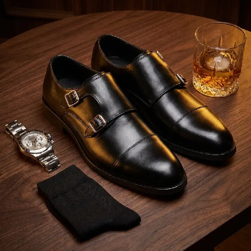 Size 38-48 Classic Men Business Formal Leather Shoes Men Casual Comfortable Anti-slip Fashionable Buckle Leather Shoes Men
Size 38-48 Classic Men Business Formal Leather Shoes Men Casual Comfortable Anti-slip Fashionable Buckle Leather Shoes Men