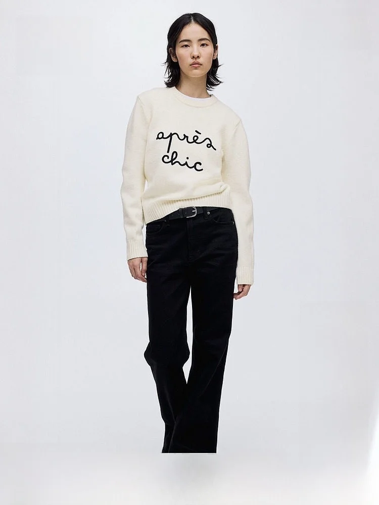 H&M Women's Wool Knitted Sweater Summer New Row Pattern Warm Soft Texture Knitwear Casual Style Polyester Blend Wool Blend
H&M Women's Wool Knitted Sweater Summer New Row Pattern Warm Soft Texture Knitwear Casual Style Polyester Blend Wool Blend