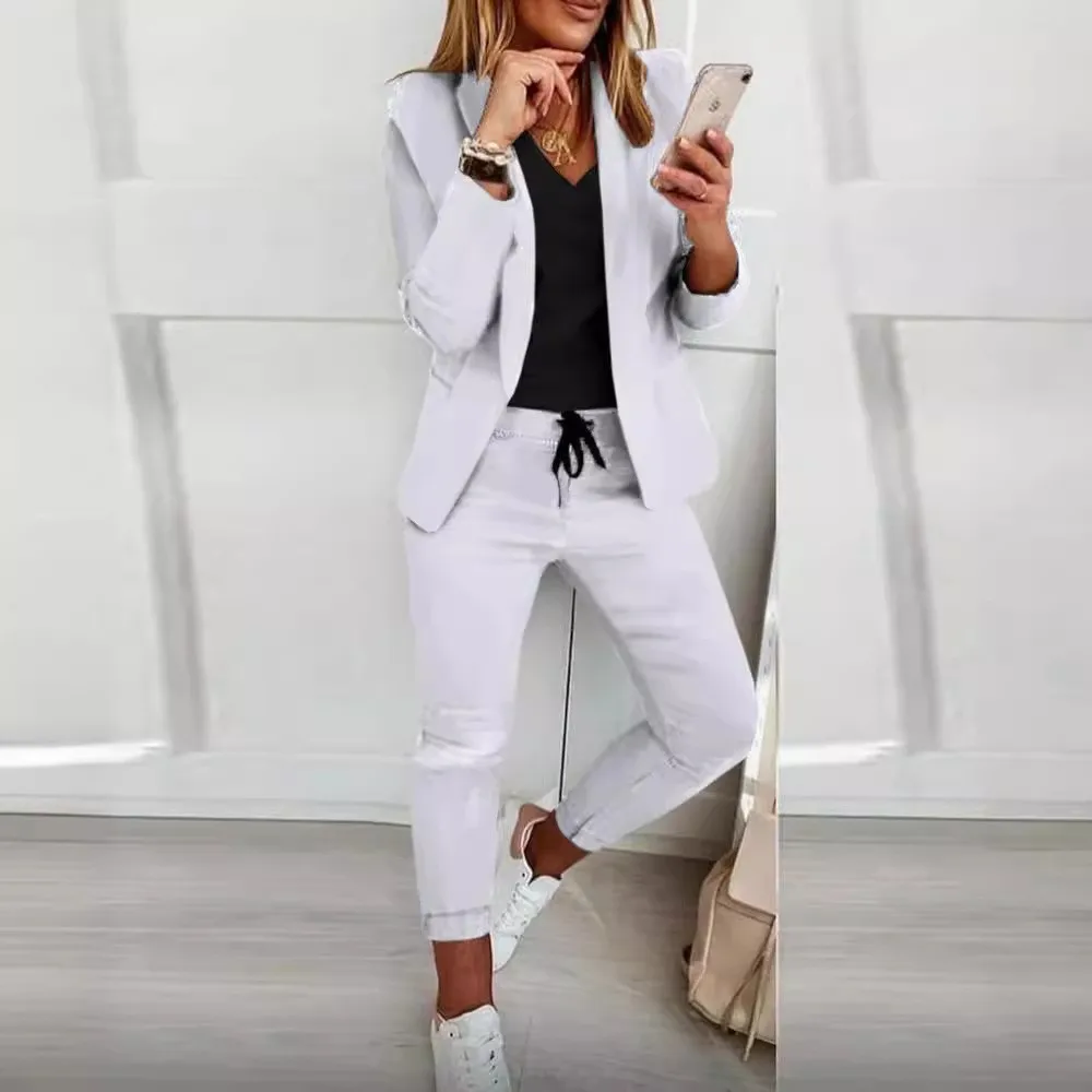 Women's Prayer Set Pants Long Sleeve Solid Trousers Full Length Slacks Black Drawstring Waist Dress Pants Beige Lapel Collar
Women's Prayer Set Pants Long Sleeve Solid Trousers Full Length Slacks Black Drawstring Waist Dress Pants Beige Lapel Collar