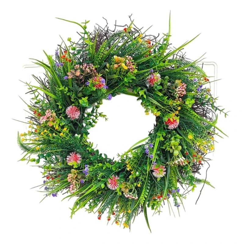 Искусственный венок из полевых цветов, дверной венок с венком из зеленых листьев, домашний 15UB
Искусственный венок из полевых цветов, дверной венок с венком из зеленых листьев, домашний 15UB
