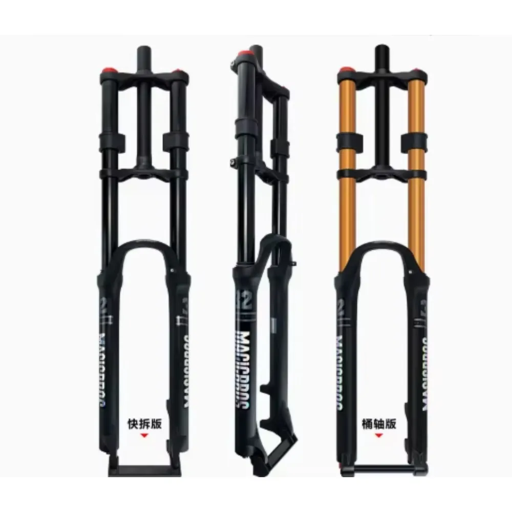 Mountain Bike Dual-Shoulder Air Fork Soft-Tail Downhill Front Shock Absorber Adjustable Air Pressure Fork 180mm Travel
Mountain Bike Dual-Shoulder Air Fork Soft-Tail Downhill Front Shock Absorber Adjustable Air Pressure Fork 180mm Travel