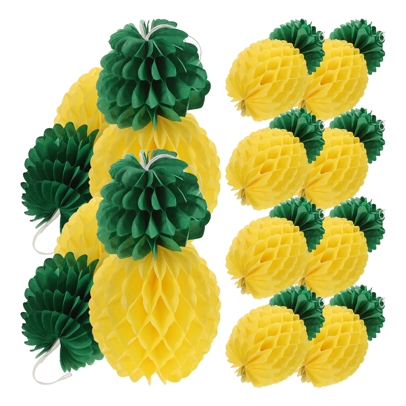 9pcs Pineapple Hanging Decor 20cm Honeycomb Balls Party Favors Tropical Fruit Pendant Wedding Birthday DIY Decorations
9pcs Pineapple Hanging Decor 20cm Honeycomb Balls Party Favors Tropical Fruit Pendant Wedding Birthday DIY Decorations