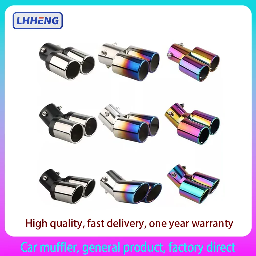 Car Exhaust Systems tailpipe Mufflers Tail throat double tail pipe muffler, stainless steel exhaust pipe modification supplies
Car Exhaust Systems tailpipe Mufflers Tail throat double tail pipe muffler, stainless steel exhaust pipe modification supplies