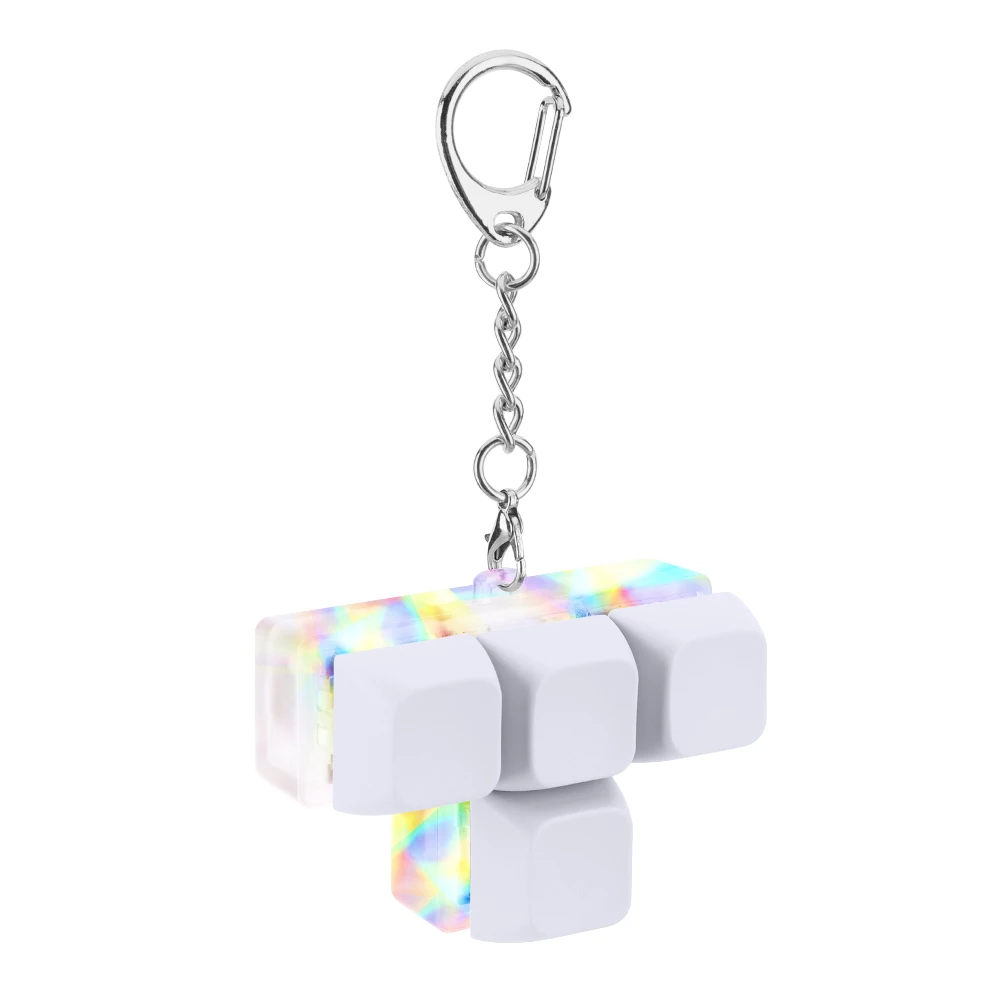 4 Buttons Fidget Keyring with LED Light DIY Fidget Button Keycap Fidget Keychain Stress Relief ADHD Sensory for Adults Kids
4 Buttons Fidget Keyring with LED Light DIY Fidget Button Keycap Fidget Keychain Stress Relief ADHD Sensory for Adults Kids