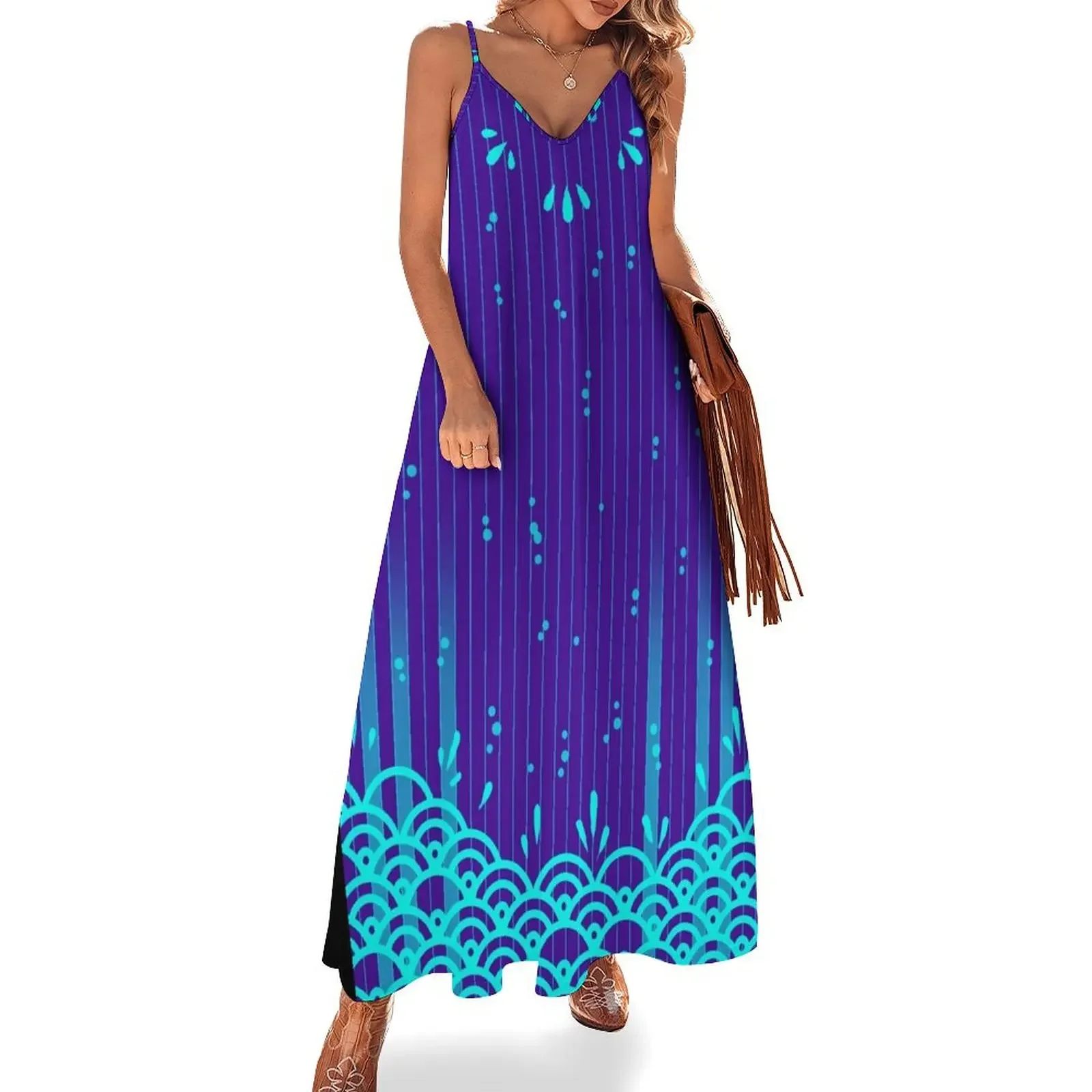 Cyan Blue Seigaiha on Purple Sleeveless Dress women's summer dress 2025 luxury woman evening dress women
Cyan Blue Seigaiha on Purple Sleeveless Dress women's summer dress 2025 luxury woman evening dress women