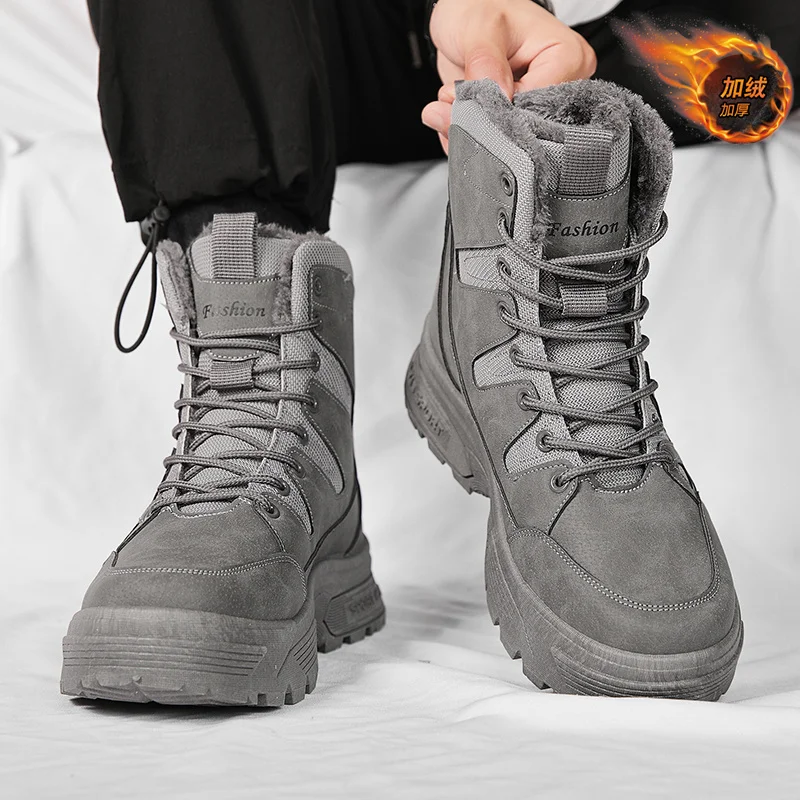 Northeast Men's Winter Snow Boots 2025 New High-Cut Fur Lined Waterproof Anti-Slip Cotton Shoes Warmth Integrated Leather And...
Northeast Men's Winter Snow Boots 2025 New High-Cut Fur Lined Waterproof Anti-Slip Cotton Shoes Warmth Integrated Leather And...