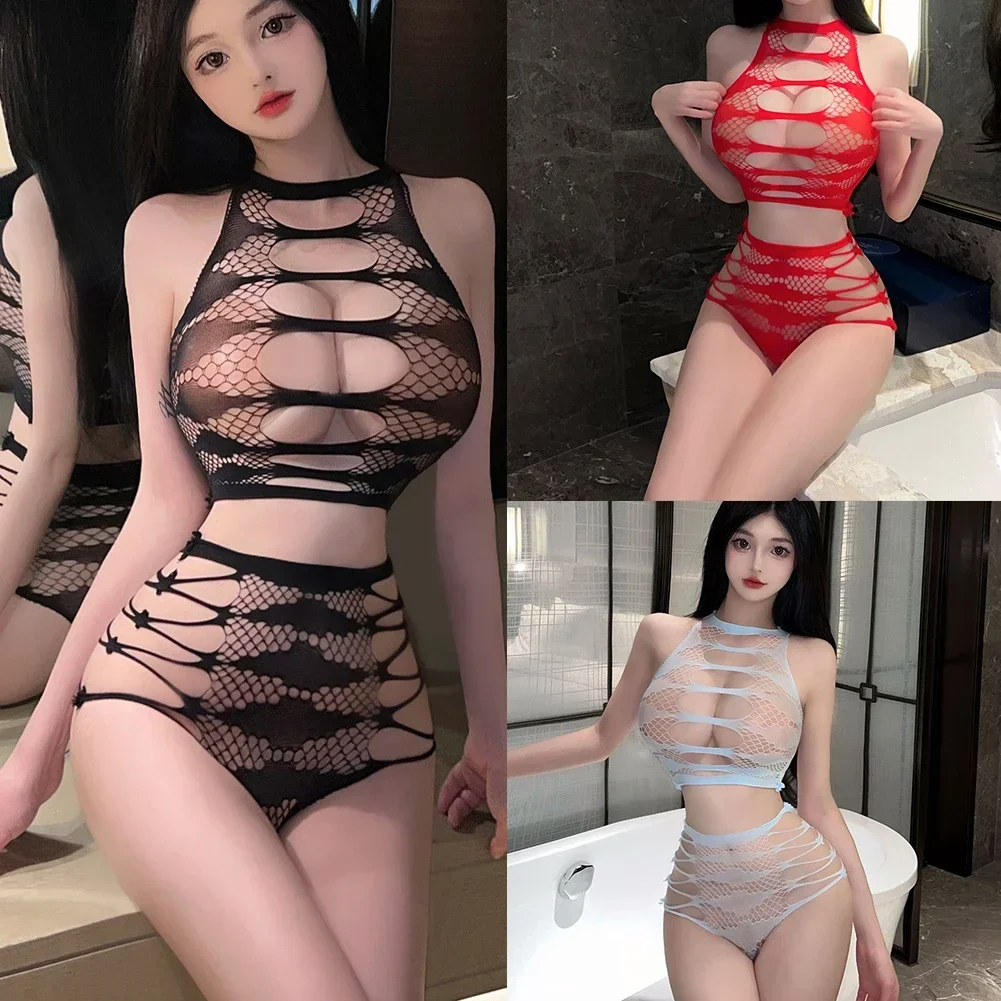 Sexy Lingerie Women Transparent Mesh Suit Hip Covering Hollow Out Cosplay Sets Exotic Bodysuit Clubwear
Sexy Lingerie Women Transparent Mesh Suit Hip Covering Hollow Out Cosplay Sets Exotic Bodysuit Clubwear