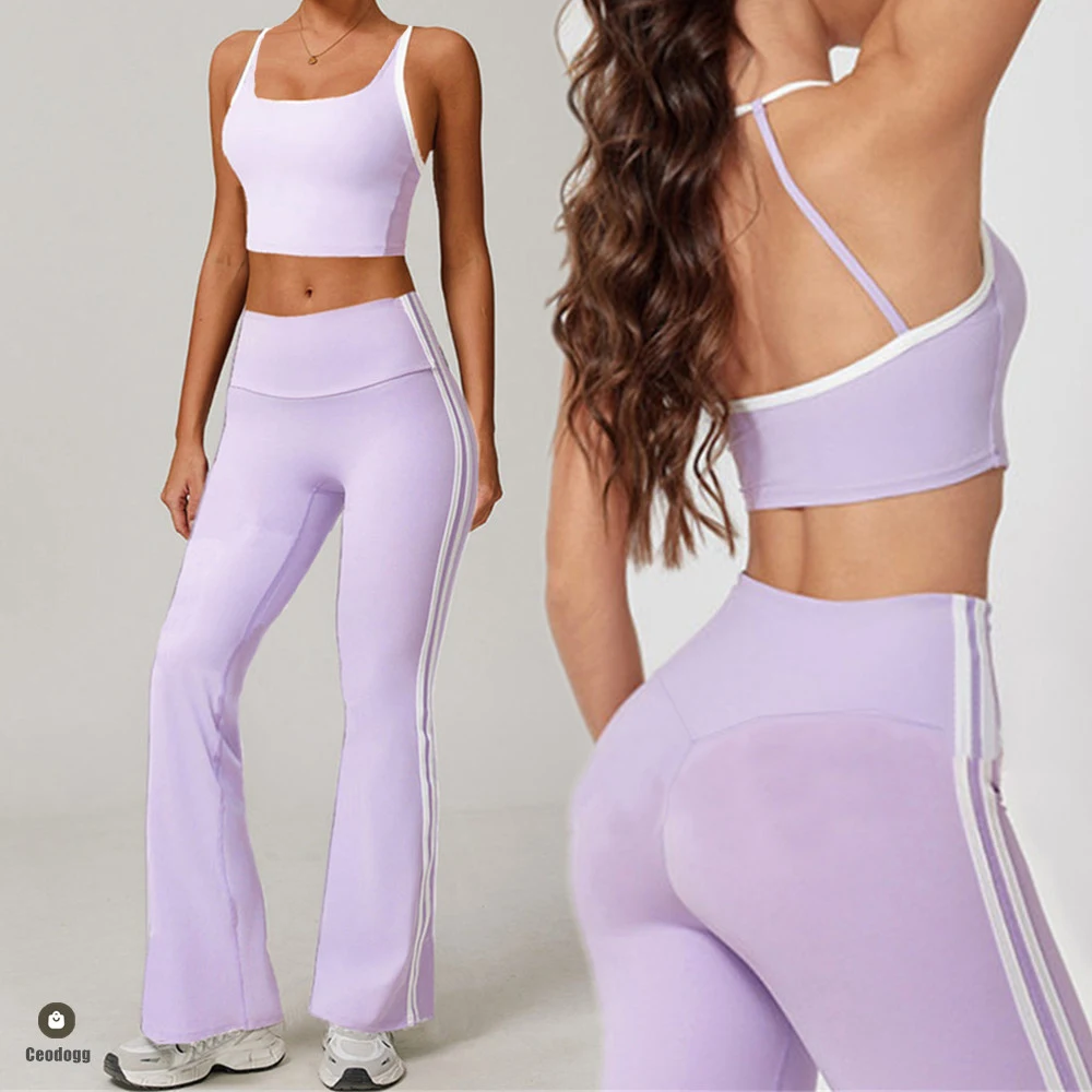 2PCS Women Yoga Set Workout ClothS Outfits Sportswear Tracksuit Leggings And Thin Shoulder Strap Stretch Sports Bra XP23
2PCS Women Yoga Set Workout ClothS Outfits Sportswear Tracksuit Leggings And Thin Shoulder Strap Stretch Sports Bra XP23