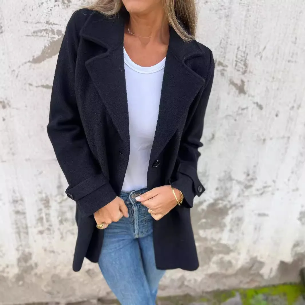 Black Casual Coat Heavyweight Single Breasted Overcoat Notched Lapel Wool Coat Oversized Button Front Topcoat Beige Bouclé
Black Casual Coat Heavyweight Single Breasted Overcoat Notched Lapel Wool Coat Oversized Button Front Topcoat Beige Bouclé