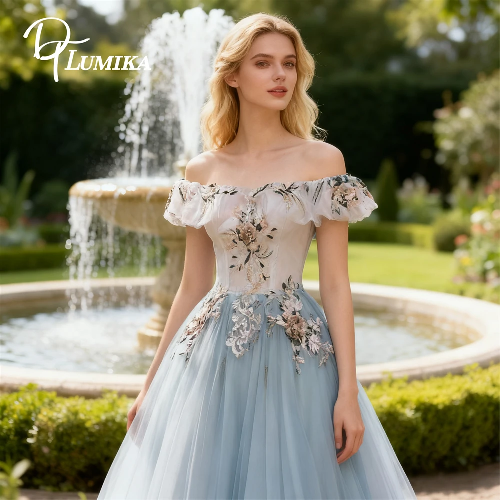 DTLumika Off Shoulder A Line Maxi Dress for Women Tulle Long Quinceanera Dressed Corset Back Romantic Sweet 15 Party Gowns
DTLumika Off Shoulder A Line Maxi Dress for Women Tulle Long Quinceanera Dressed Corset Back Romantic Sweet 15 Party Gowns