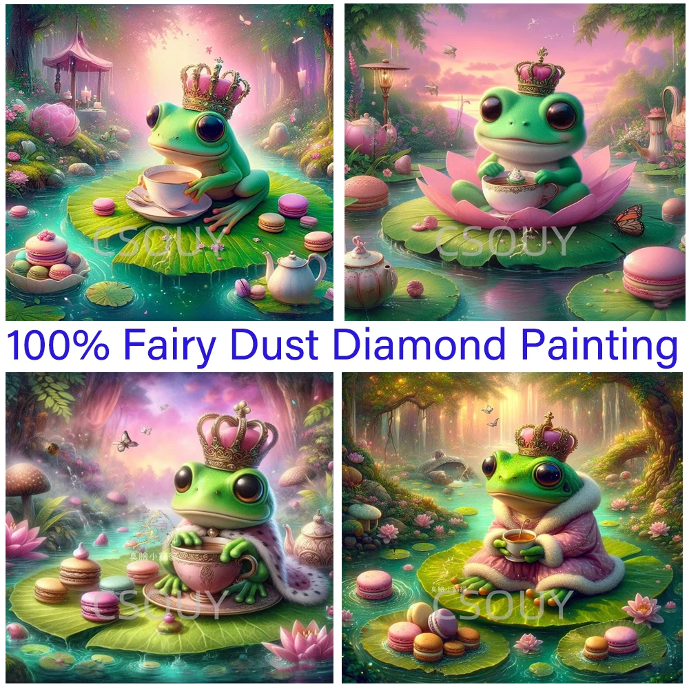 Frog sitting lotus 100% Fairy Dust Square Drill Full Diy Diamond Painting Cross Stitch Crystal Embroidery Mosaic Decor Needlewor
Frog sitting lotus 100% Fairy Dust Square Drill Full Diy Diamond Painting Cross Stitch Crystal Embroidery Mosaic Decor Needlewor