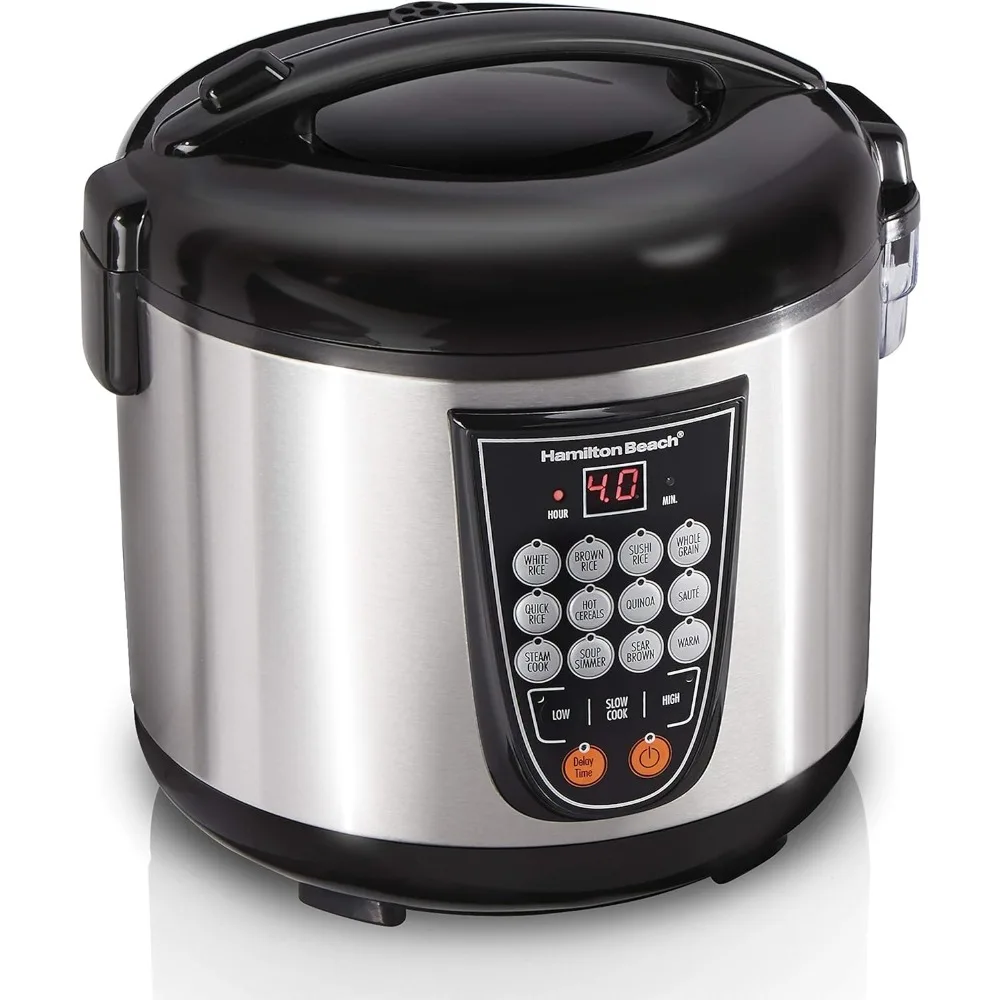 Digital Programmable Rice and Slow Cooker & Food Steamer, 20 Cups Cooked (10 Cups Uncooked), 14 Pre-Programmed Settings for Sea
Digital Programmable Rice and Slow Cooker & Food Steamer, 20 Cups Cooked (10 Cups Uncooked), 14 Pre-Programmed Settings for Sea