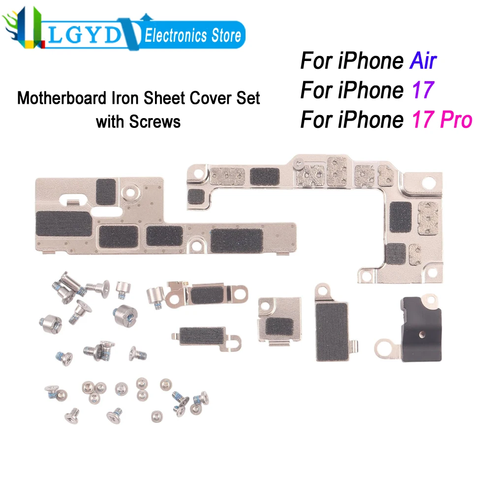 Repairing Motherboard Iron Sheet Cover Set with Screws For iPhone Air, For iPhone 17, For iPhone 17 Pro
Repairing Motherboard Iron Sheet Cover Set with Screws For iPhone Air, For iPhone 17, For iPhone 17 Pro