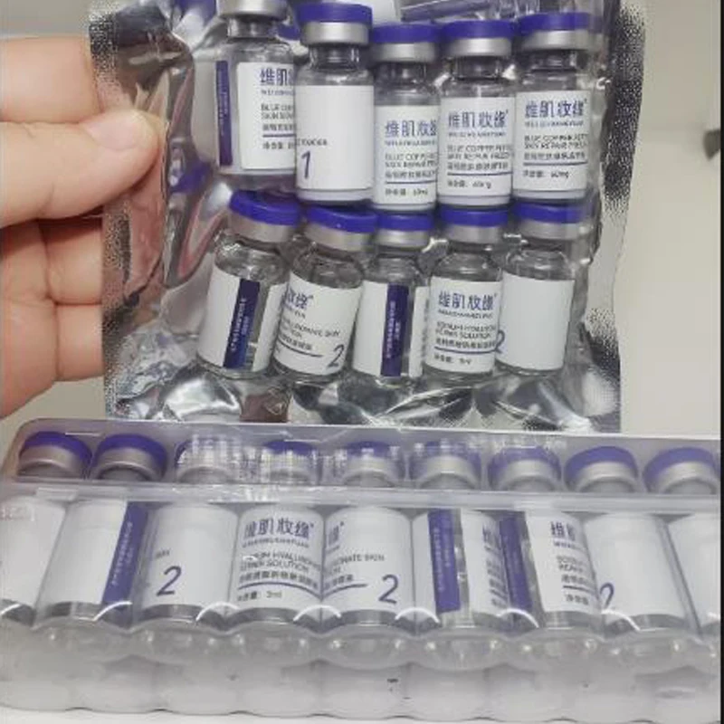 Facial Blue Copper Peptide CHK-CU Freeze-dried powder Skin Barrier Repair Brightening Hydration Moisturizing Beauty SkinCare Kit
Facial Blue Copper Peptide CHK-CU Freeze-dried powder Skin Barrier Repair Brightening Hydration Moisturizing Beauty SkinCare Kit