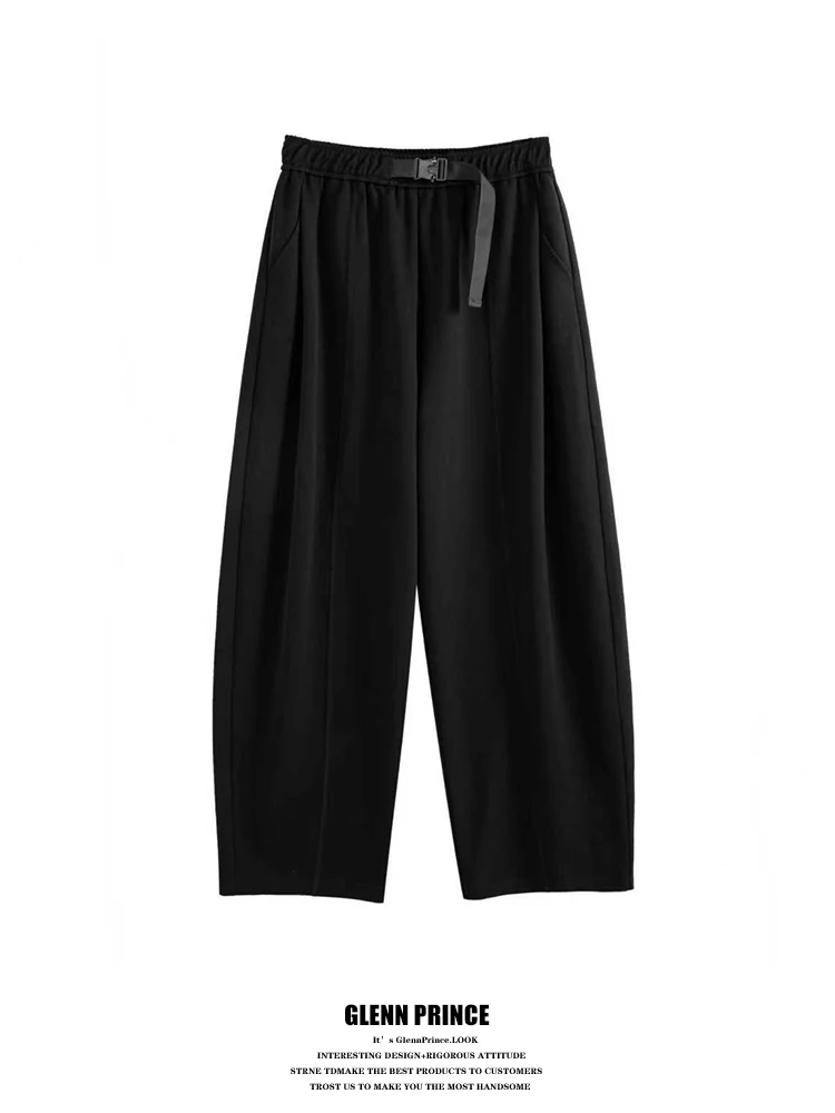 American Retro Pure Color Belted Wide Leg Casual Pants Men's High-End Sensation Simple Match Bend Knife Pants Polyester Spandex
American Retro Pure Color Belted Wide Leg Casual Pants Men's High-End Sensation Simple Match Bend Knife Pants Polyester Spandex