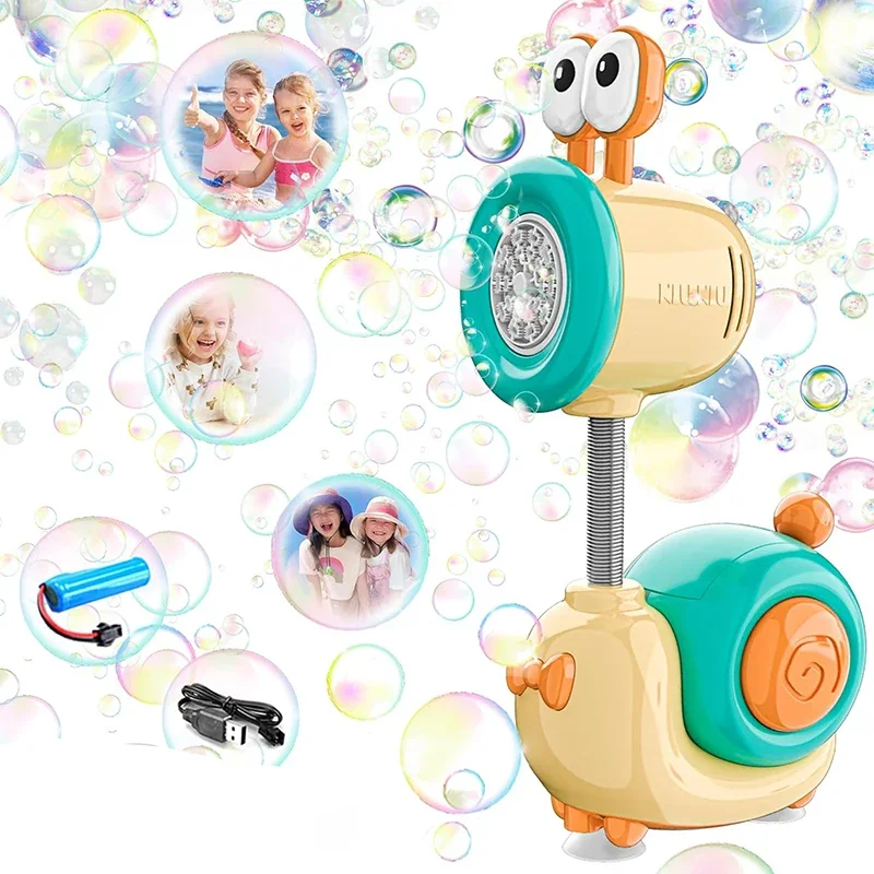 Snail Bubble Machine for Kids Automatic Bubble Toy with light for Toddlers Bubble Maker Blower for Boys Girls Bubble Wand
Snail Bubble Machine for Kids Automatic Bubble Toy with light for Toddlers Bubble Maker Blower for Boys Girls Bubble Wand
