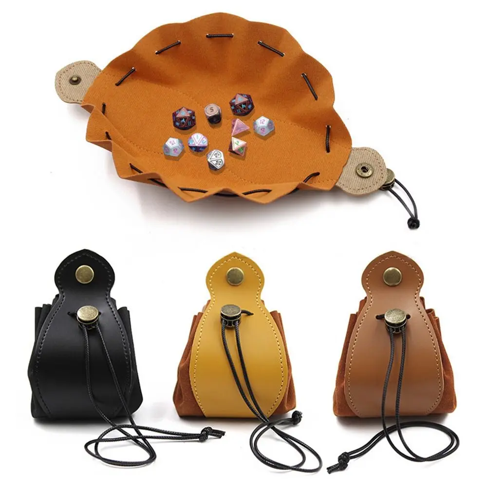 Fashion Gambling Tool Multiple Sides Role Playing Leather Drawstring Pouch Dice Bag Tray Coin Purse Board Game
Fashion Gambling Tool Multiple Sides Role Playing Leather Drawstring Pouch Dice Bag Tray Coin Purse Board Game
