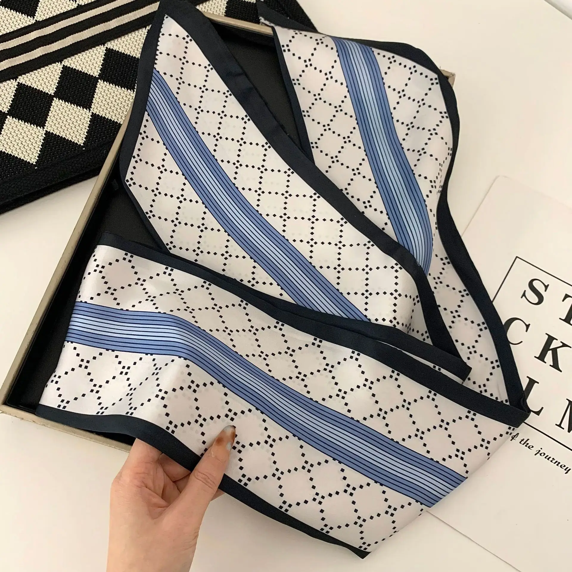 Luxury Long Silk Scarf Women Soft Satin Print Pattern Headband Neckerchief Foulard Female Hair Scarfs Neck Tie Skinny Scarves
Luxury Long Silk Scarf Women Soft Satin Print Pattern Headband Neckerchief Foulard Female Hair Scarfs Neck Tie Skinny Scarves
