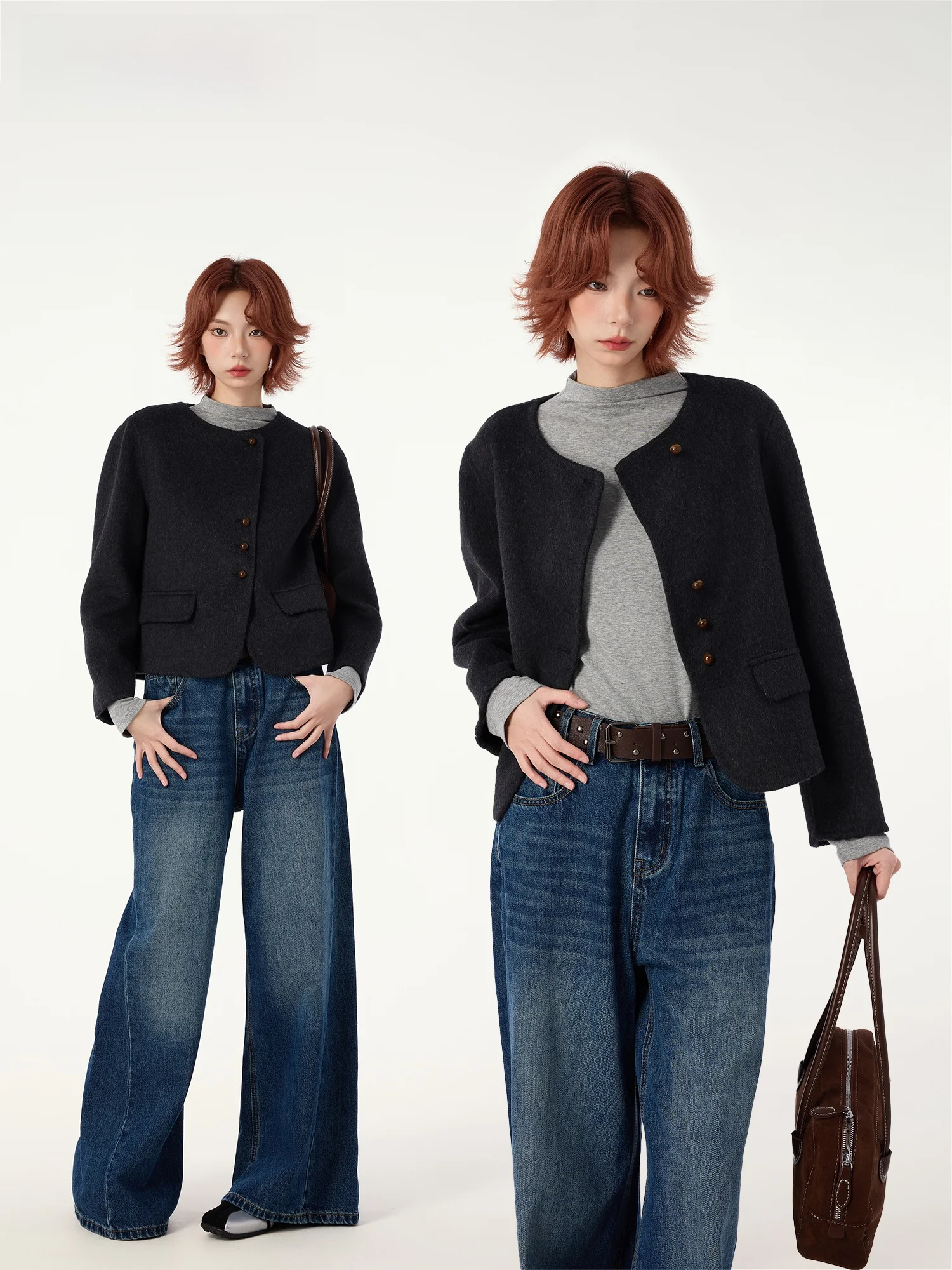 Didimax, новое зимнее классическое шерстяное пальто, аккуратное универсальное женское костюмное пальто Jaet Long Sve round Ne с застежкой на одной пуговице
Didimax, новое зимнее классическое шерстяное пальто, аккуратное универсальное женское костюмное пальто Jaet Long Sve round Ne с застежкой на одной пуговице