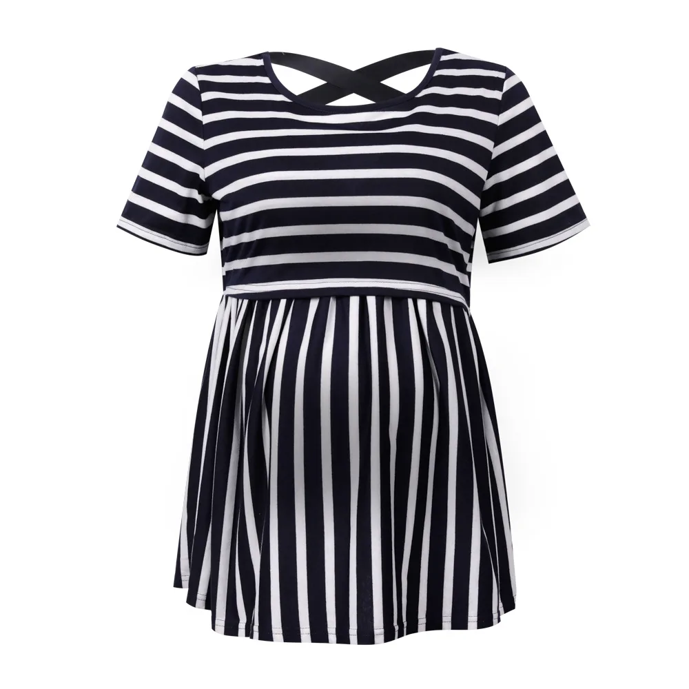 Women Pregnant Women Breastfeeding T Shirt Nursing Top Striped Short Sleeve T Shirt Maternity T Shirt
Women Pregnant Women Breastfeeding T Shirt Nursing Top Striped Short Sleeve T Shirt Maternity T Shirt