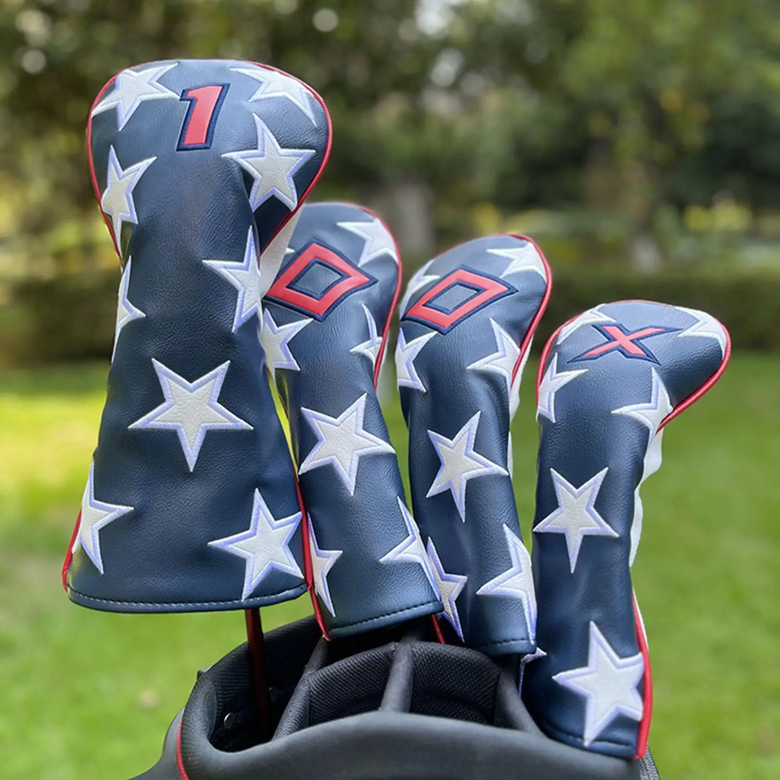 4 Pieces PU Leather Golf Headcovers Kit Lightweight Soft Lining Accessories for Men Women Waterproof Stars Pattern Universal Fit
4 Pieces PU Leather Golf Headcovers Kit Lightweight Soft Lining Accessories for Men Women Waterproof Stars Pattern Universal Fit