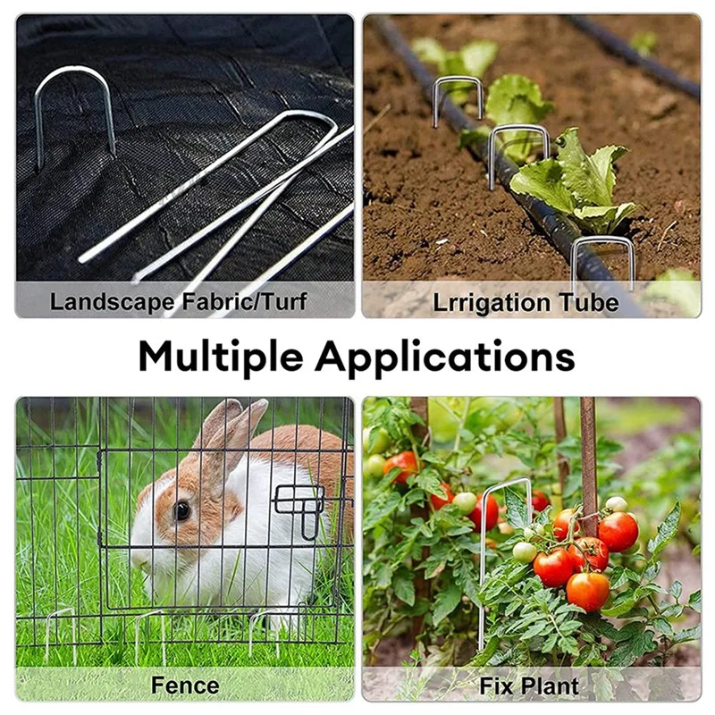 100Pcs Gardening Planting Fixed Ground Spikes U Shaped Landscape Ground Pin Garden Stakes Securing Pegs Easy Install
100Pcs Gardening Planting Fixed Ground Spikes U Shaped Landscape Ground Pin Garden Stakes Securing Pegs Easy Install