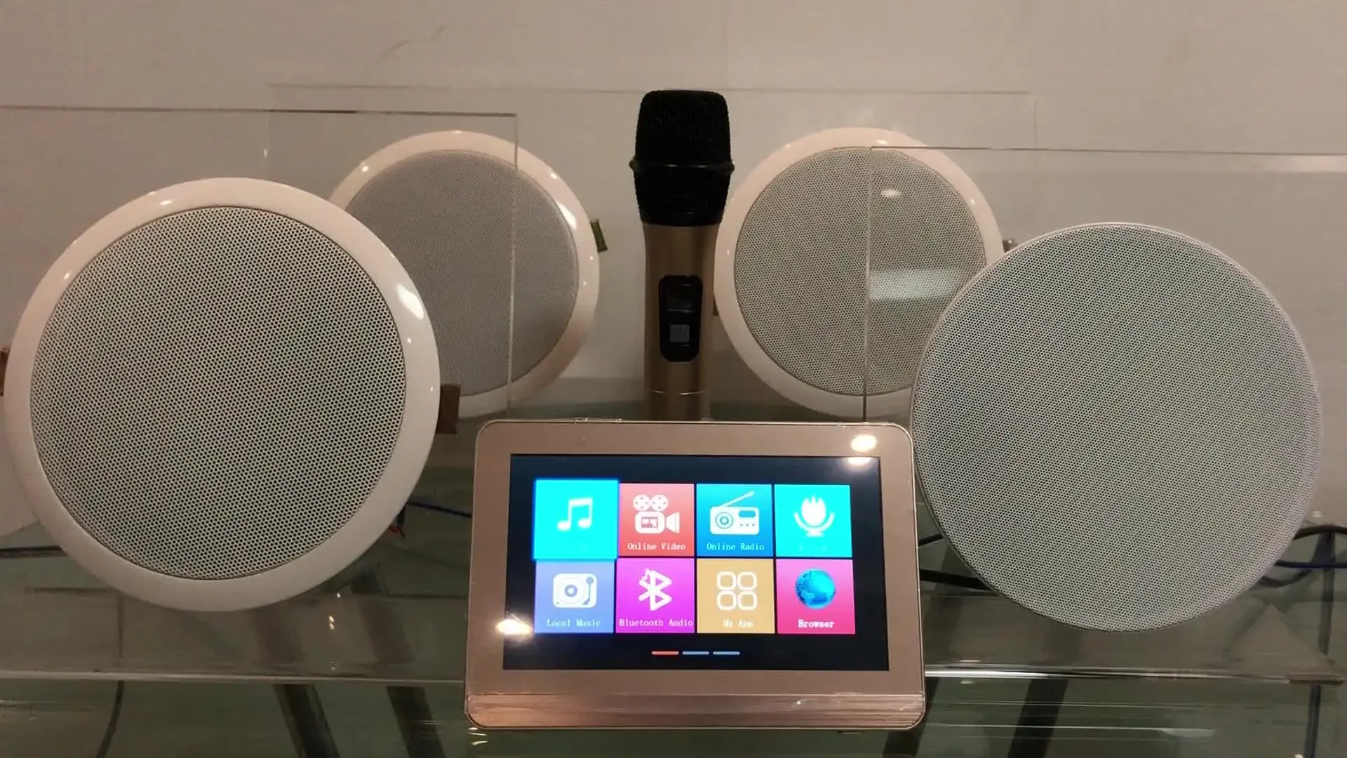 N7B With Karaoke 7inch WIFI Android Tablet Player audio Smart Home Background Music Amplifier
N7B With Karaoke 7inch WIFI Android Tablet Player audio Smart Home Background Music Amplifier