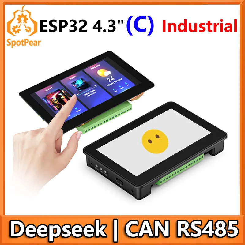 ESP32 S3 AI 4.3inch (C) Industrial Development Board 4.3 inch TouchScreen Display Sensor CAN I2C RS485 DeepSeek
ESP32 S3 AI 4.3inch (C) Industrial Development Board 4.3 inch TouchScreen Display Sensor CAN I2C RS485 DeepSeek