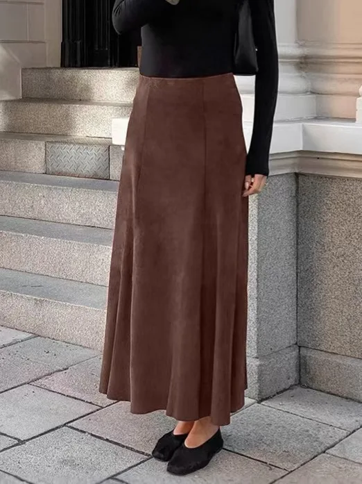 Модная облегающая повседневная юбка цвета хаки с высокой талией, юбка трапециевидной формы миди, цветная длинная юбка из другого материала
Модная облегающая повседневная юбка цвета хаки с высокой талией, юбка трапециевидной формы миди, цветная длинная юбка из другого материала