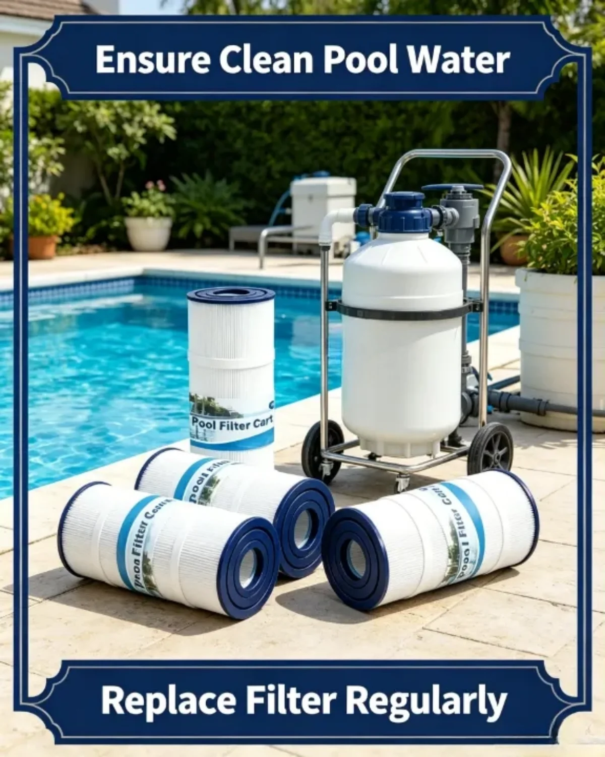 Swimming Pool Filter Cartridge 4 Pack 4x105 Sq.Ft Replacement for CCP420 160301 Ultral-A6 570-0425-07 C-7471 FC-1977 FC-6470
Swimming Pool Filter Cartridge 4 Pack 4x105 Sq.Ft Replacement for CCP420 160301 Ultral-A6 570-0425-07 C-7471 FC-1977 FC-6470