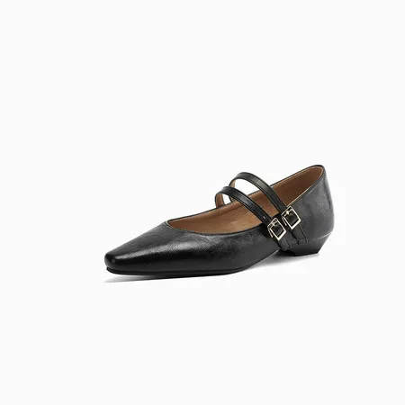 2025 Women's Leather Flats Shoes Double Buckle Strap Pointed Toe Low Heel Elegant Casual Lady Footwear SIZE 33
2025 Women's Leather Flats Shoes Double Buckle Strap Pointed Toe Low Heel Elegant Casual Lady Footwear SIZE 33