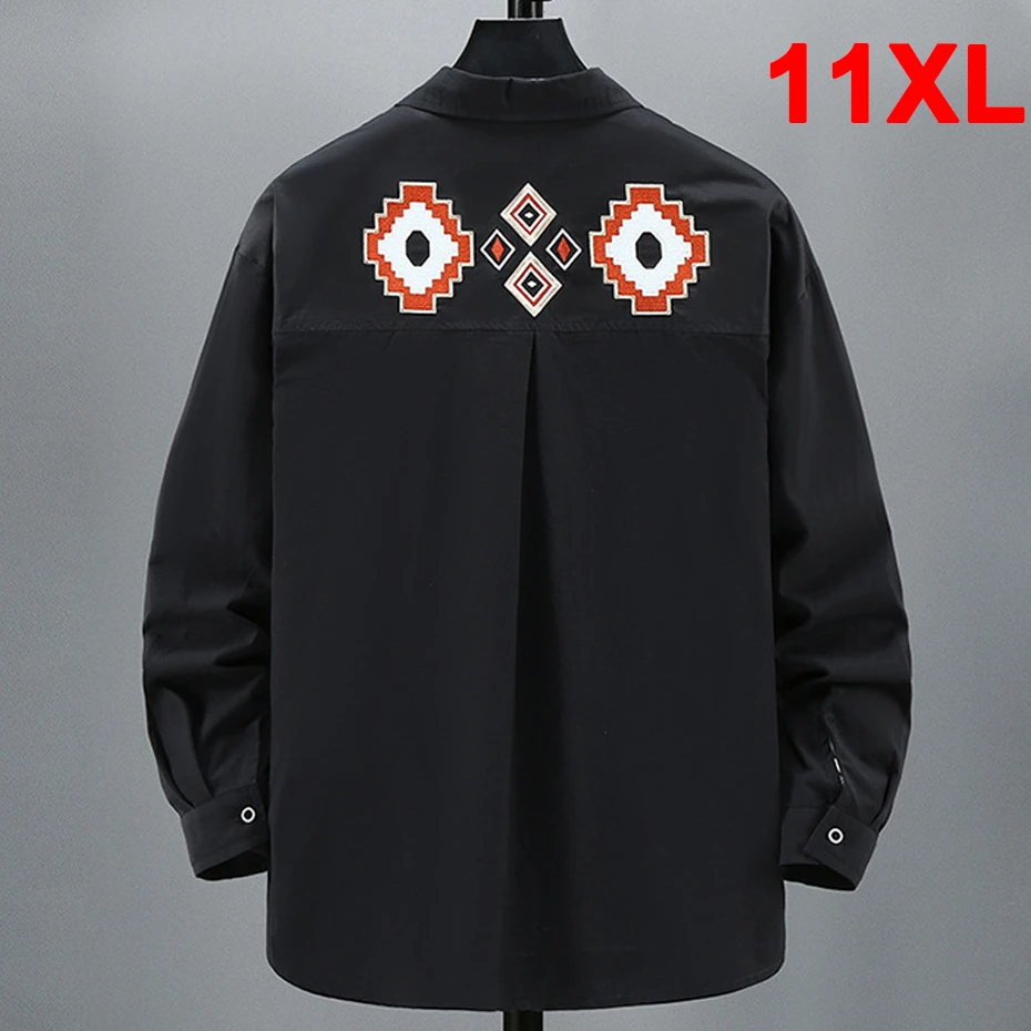 11XL 10XL Plus Size Shirts Men Fashion Casual Long Sleeve Shirts Male Fashion Casual Embroidery Design Shirt Big Size 10XL
11XL 10XL Plus Size Shirts Men Fashion Casual Long Sleeve Shirts Male Fashion Casual Embroidery Design Shirt Big Size 10XL