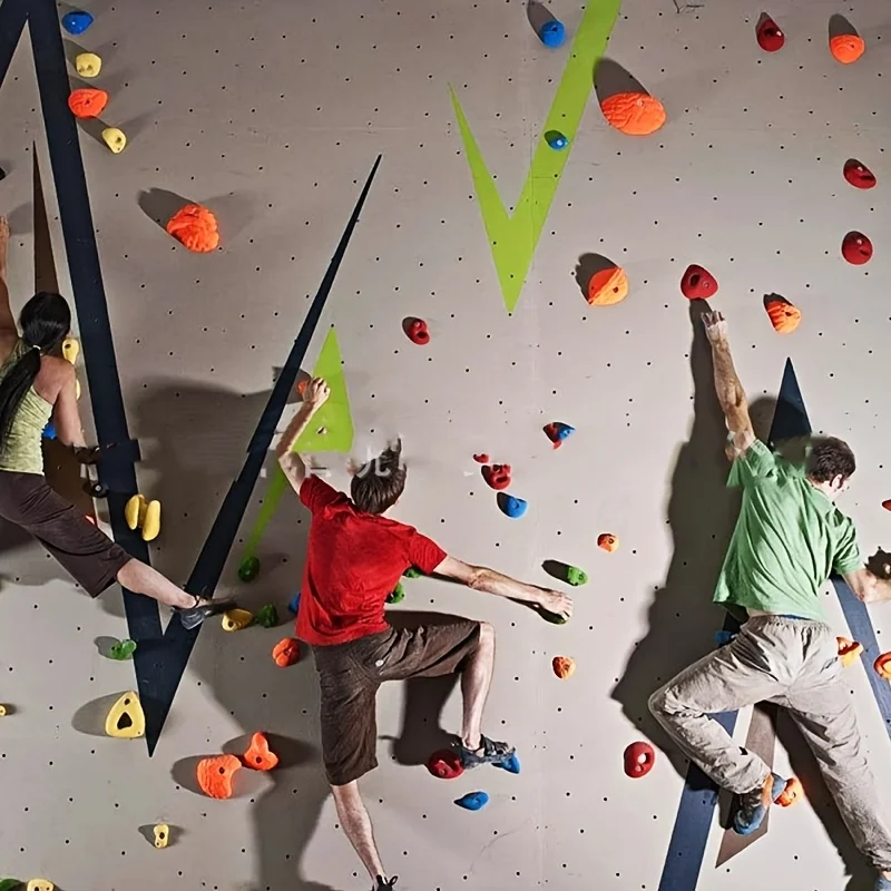 20 Rock Climbing Wall Kit with Colorful Hand Foot Grips Durable PE Material Sturdy Up Includes Installation Hardware for Indoor
20 Rock Climbing Wall Kit with Colorful Hand Foot Grips Durable PE Material Sturdy Up Includes Installation Hardware for Indoor