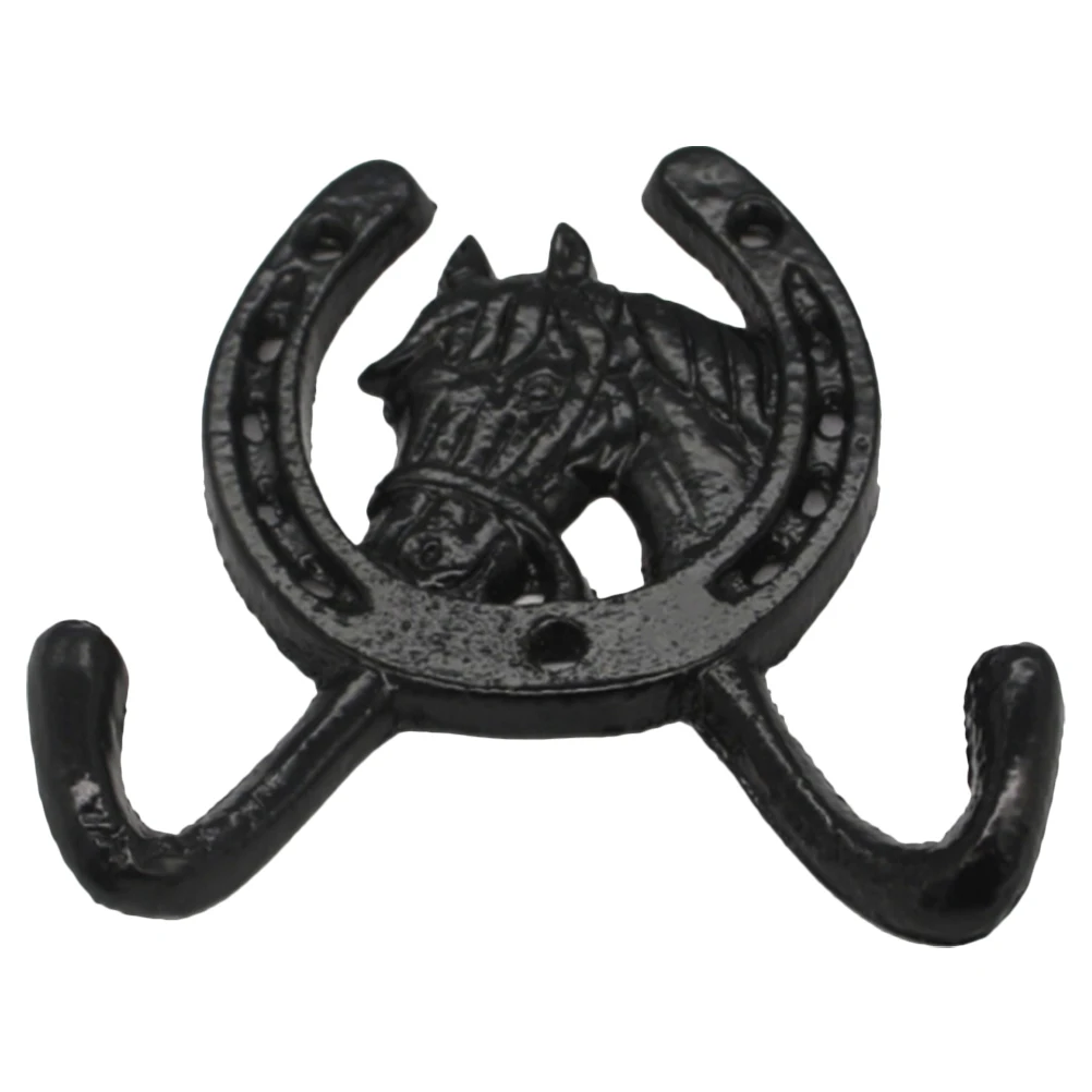 Horseshoe Wall Hooks Double Cast Iron Coats Mounting Head Metal Hanging Rust Resistant Bathroom Kitchen Storage
Horseshoe Wall Hooks Double Cast Iron Coats Mounting Head Metal Hanging Rust Resistant Bathroom Kitchen Storage
