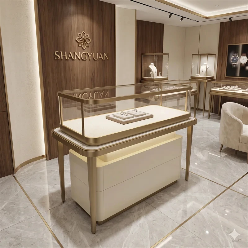 custom.Modern Minimalist Gold Jewellery Counter Display Freestanding Storage Base Fine Showcase High End Boutique
custom.Modern Minimalist Gold Jewellery Counter Display Freestanding Storage Base Fine Showcase High End Boutique