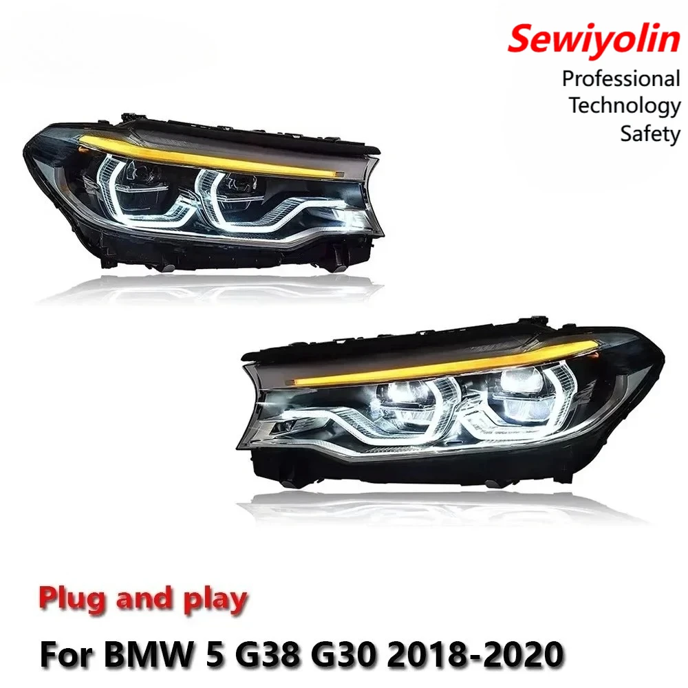 Car LED Headlight Light Assemblies For BMW 5 G38 G30 2018-2020 Auto Fog DRL Brake Turn Signal Lamp Plug And Play
Car LED Headlight Light Assemblies For BMW 5 G38 G30 2018-2020 Auto Fog DRL Brake Turn Signal Lamp Plug And Play