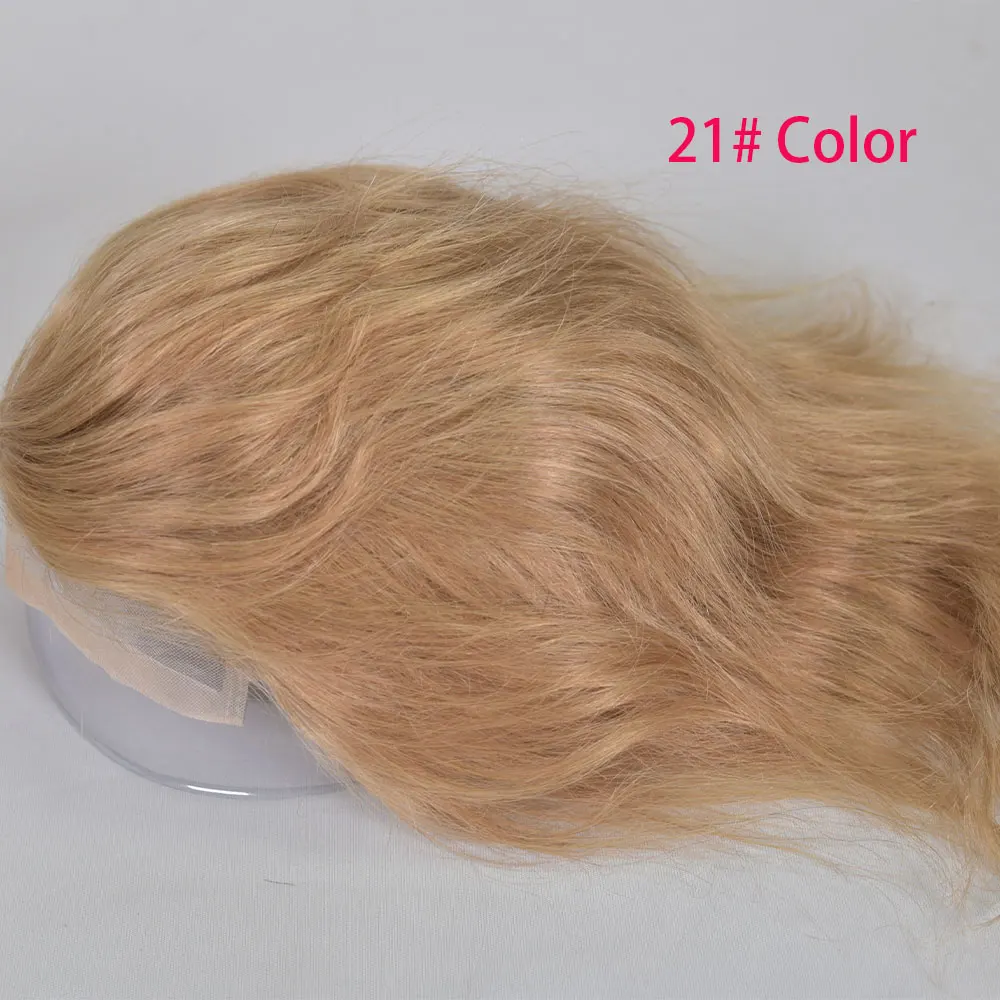 Men's Swiss Lace Hair Toupee Fine Mono Top with PU around 8x10 Inch Hair Piece System Replacement Blond 21# Color
Men's Swiss Lace Hair Toupee Fine Mono Top with PU around 8x10 Inch Hair Piece System Replacement Blond 21# Color