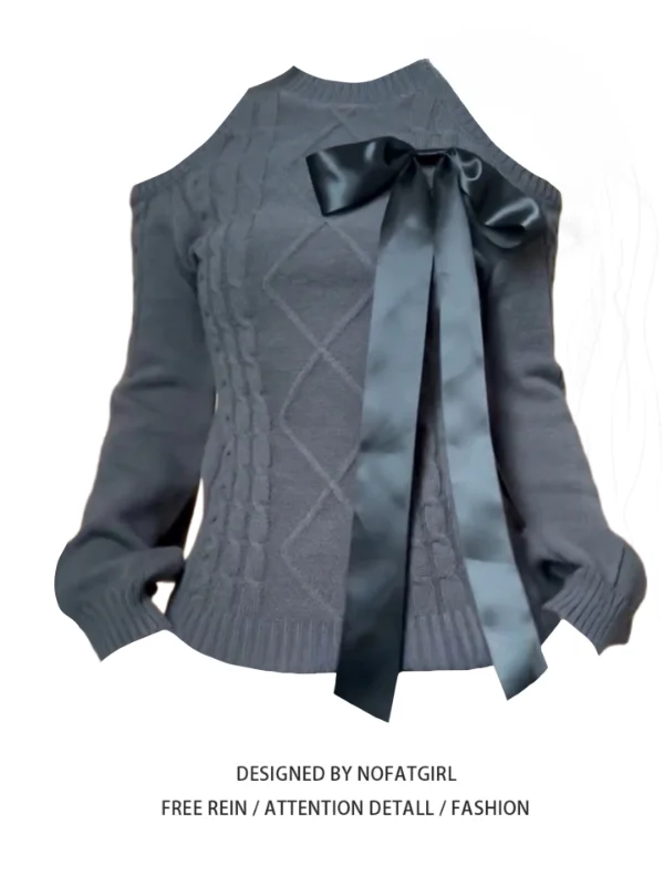 plus Size ey Knot oulder Bared Knitwear Women's Autumn Winter Slimming Sli Long Sve round Ne Top
plus Size ey Knot oulder Bared Knitwear Women's Autumn Winter Slimming Sli Long Sve round Ne Top