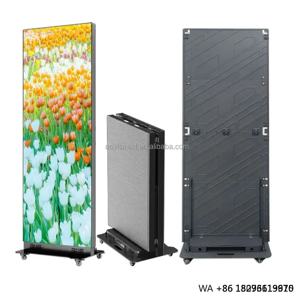 P2.5 Indoor Advertising LED Poster Display Screen with 4G WiFi USB Movable Mirror Digital Poster
P2.5 Indoor Advertising LED Poster Display Screen with 4G WiFi USB Movable Mirror Digital Poster