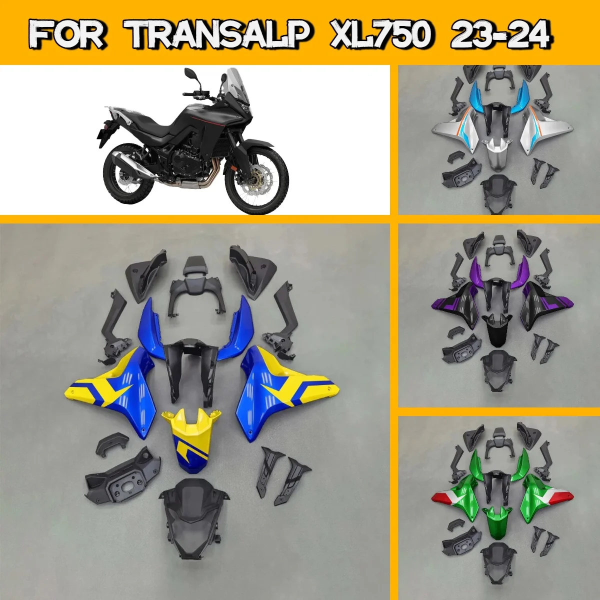 Fairing Kit for 2023 2024 Honda Transalp XL750 Unique Design Motorcycle Fairings Injection Molded 23 24 Transalp XL 750
Fairing Kit for 2023 2024 Honda Transalp XL750 Unique Design Motorcycle Fairings Injection Molded 23 24 Transalp XL 750