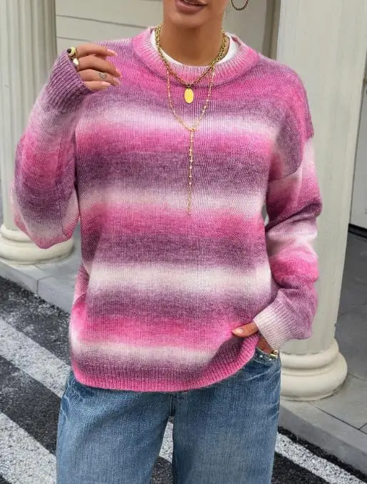 2025 Autumn/winter Leisure Vacation Color Blocked Woolen Top Sweater Women's Wear
2025 Autumn/winter Leisure Vacation Color Blocked Woolen Top Sweater Women's Wear