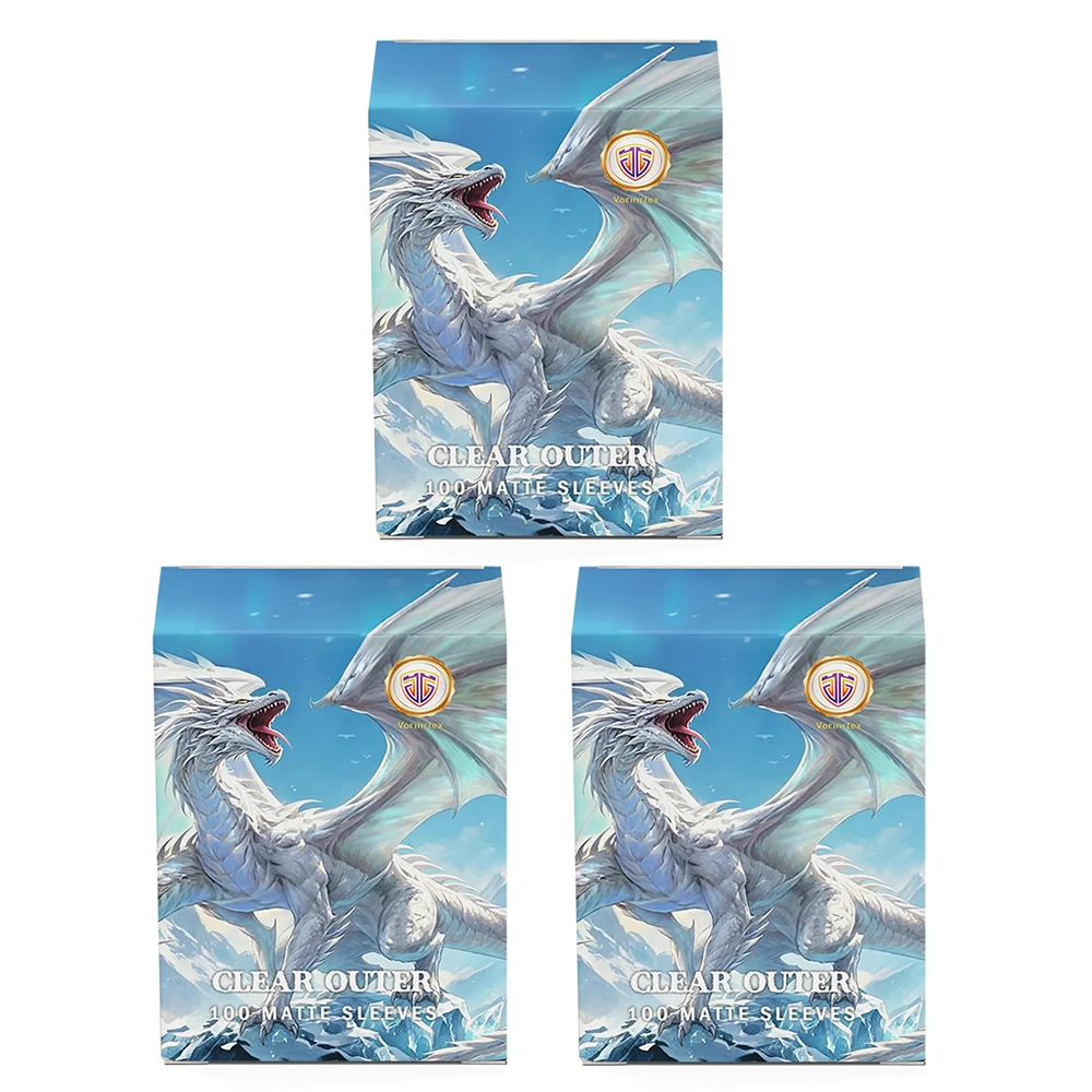 69.5x95mm Vorinclex Dragon 100 PCS/BOX Clear Outer High Quality Cards Sleeves Board Games Cards Playing TCG Sleeves Protector.
69.5x95mm Vorinclex Dragon 100 PCS/BOX Clear Outer High Quality Cards Sleeves Board Games Cards Playing TCG Sleeves Protector.