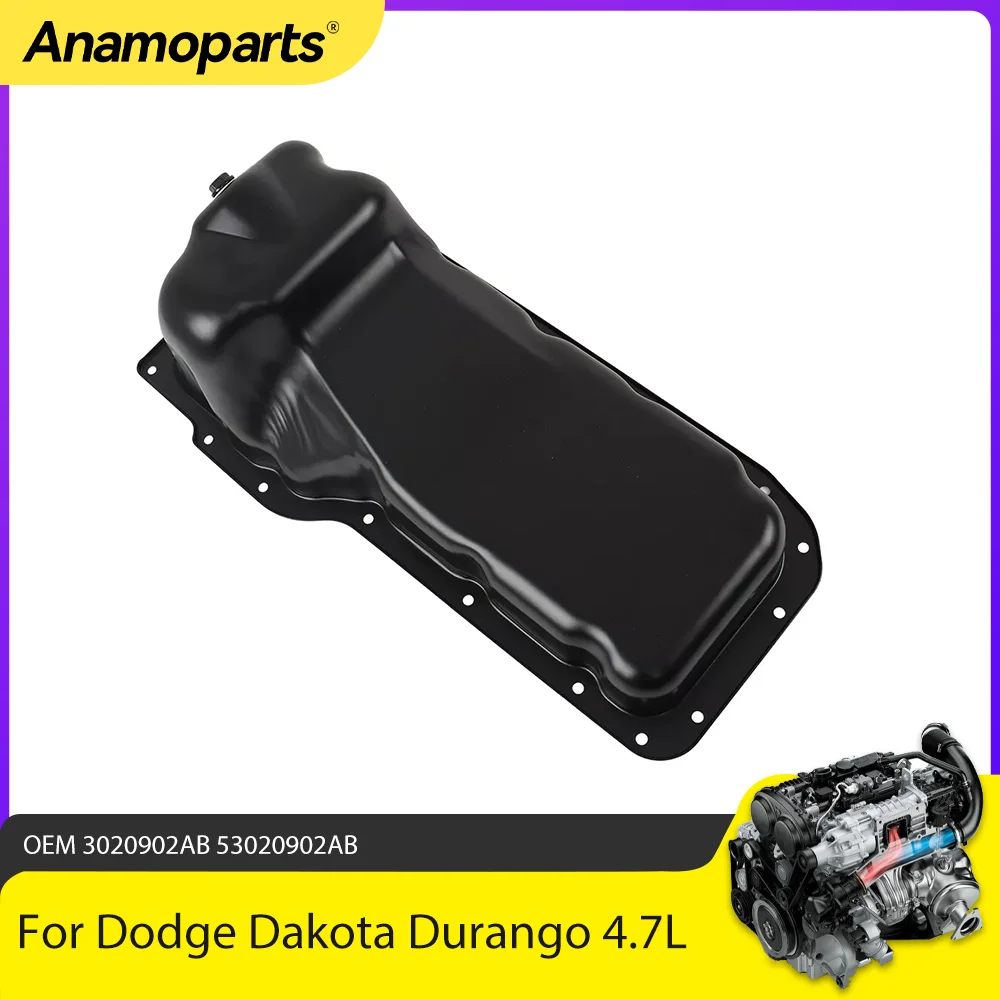 Engine Part Oil Pan Fit 4.7L V8 For Dodge Dakota Durango Ram 1500 2500 Raider Mitsubishi EVA EVC 4.7L 53020902AB 2000-2013
Engine Part Oil Pan Fit 4.7L V8 For Dodge Dakota Durango Ram 1500 2500 Raider Mitsubishi EVA EVC 4.7L 53020902AB 2000-2013