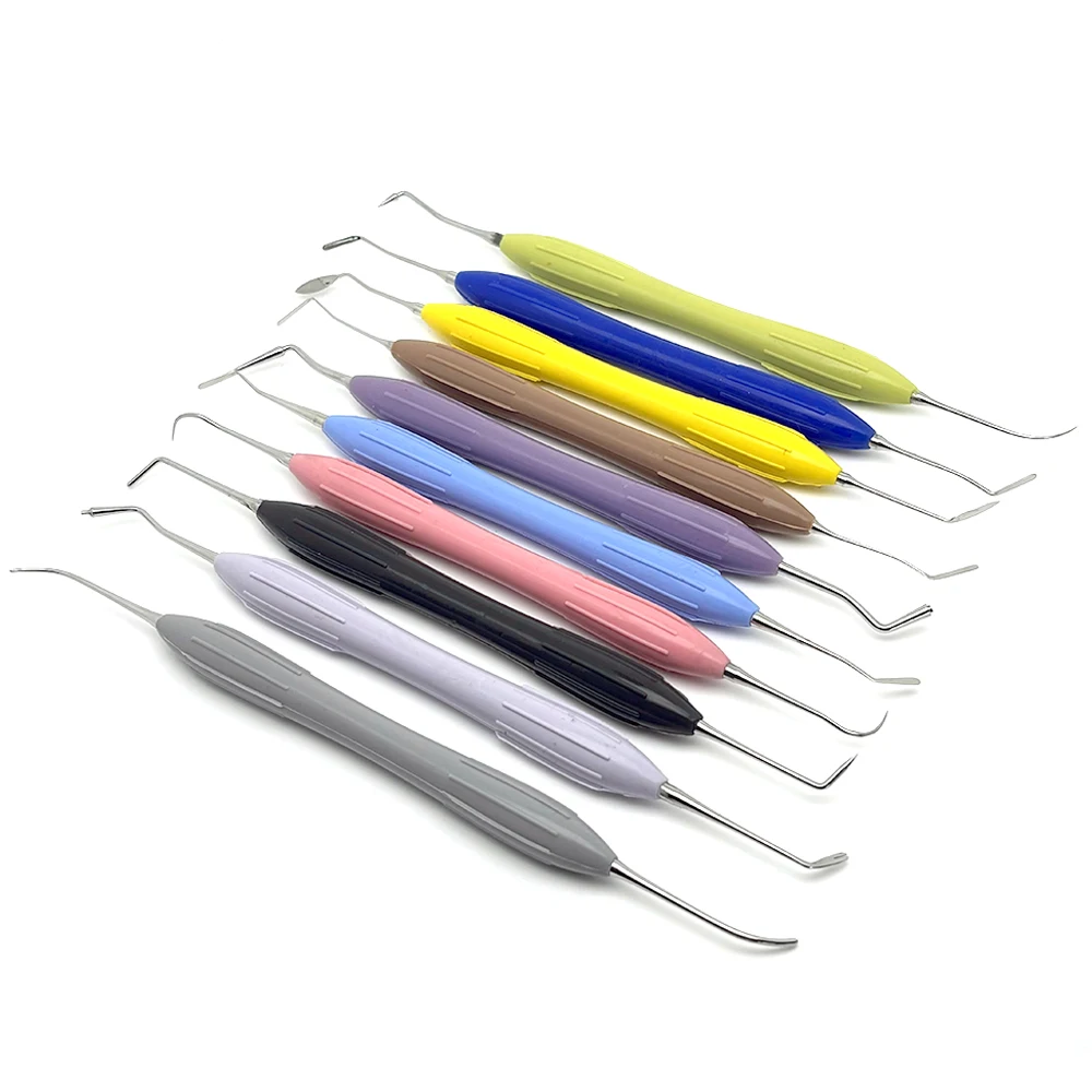 10Pcs Dental Composite Resin Filling Kit with Silicone Handle Aesthetic Restoration Tools Set for Dentist Lab Surgery
10Pcs Dental Composite Resin Filling Kit with Silicone Handle Aesthetic Restoration Tools Set for Dentist Lab Surgery