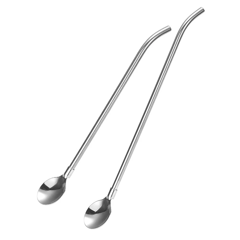 5Pcs Straws Spoon Stainless Steel Long Handle Drink Stirrer Coffee Honey Spoons Bar Accessories Beverages Tools
5Pcs Straws Spoon Stainless Steel Long Handle Drink Stirrer Coffee Honey Spoons Bar Accessories Beverages Tools