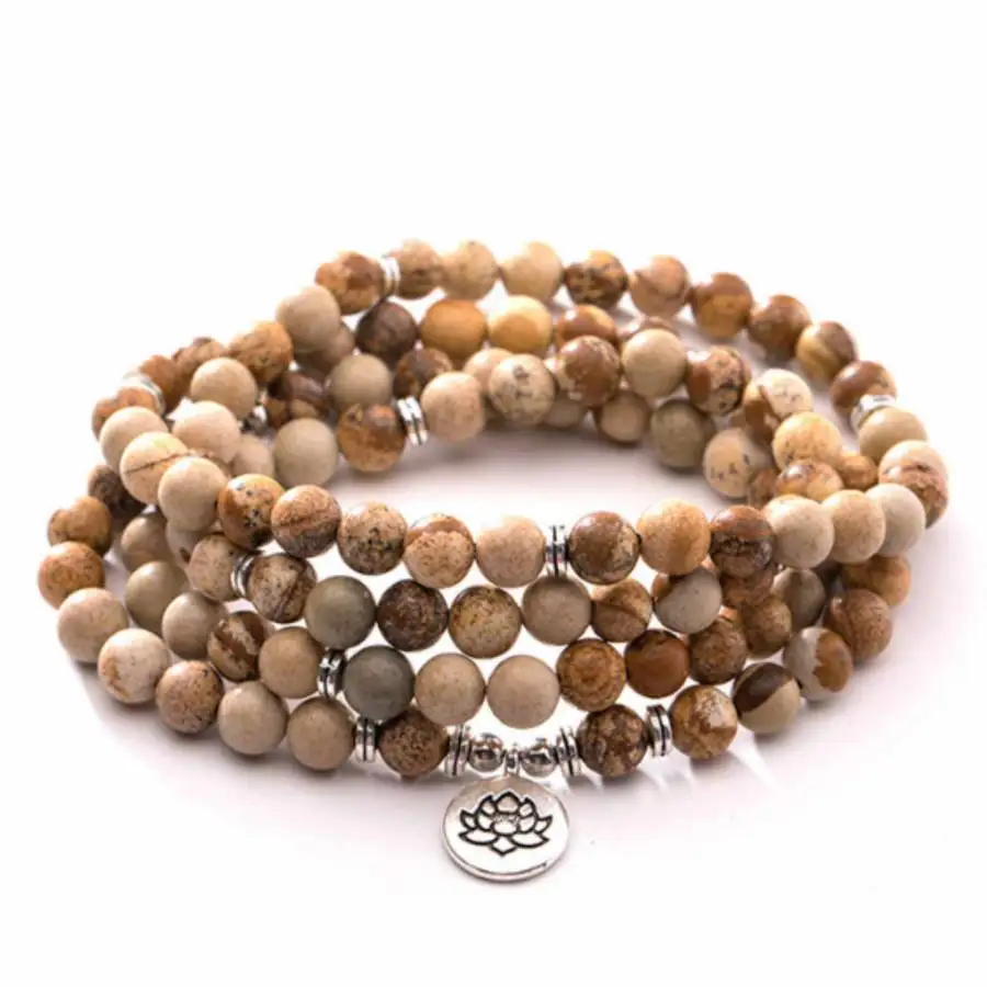 Handmade picture stone bead 108 bracelet,men's cuff button bracelet,Ramadan prayer bead,women's meditation,holiday gift
Handmade picture stone bead 108 bracelet,men's cuff button bracelet,Ramadan prayer bead,women's meditation,holiday gift